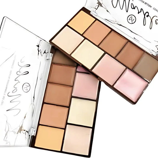 Paleta Corretivo Blush e Iluminador em Gel Marble My Life 3 em 1