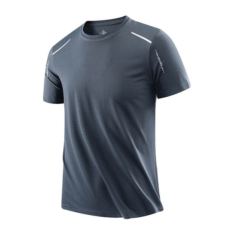 CAMISETA Quick Dry T-Shirt Masculina – Respirável, Secagem Rápida, Elástica, Esportiva CHRLCK