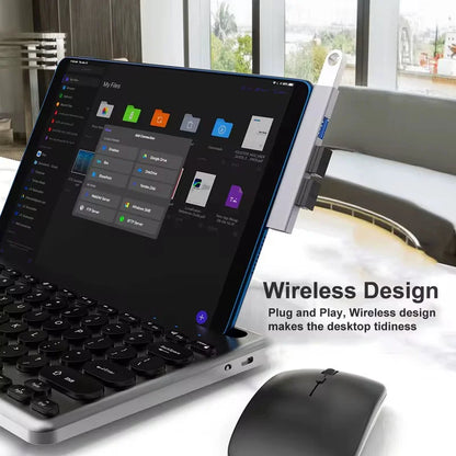 Hub USB-C 4 em 1 Tipo C – USB 3.0 para MacBook, Notebook e Celular