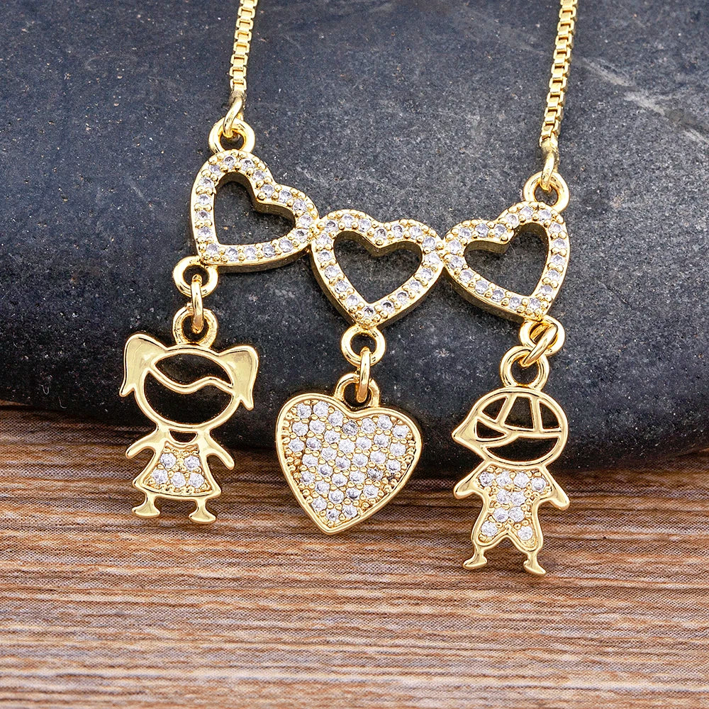 Colar Personalizado Família 💖 Presente Dia das Mães