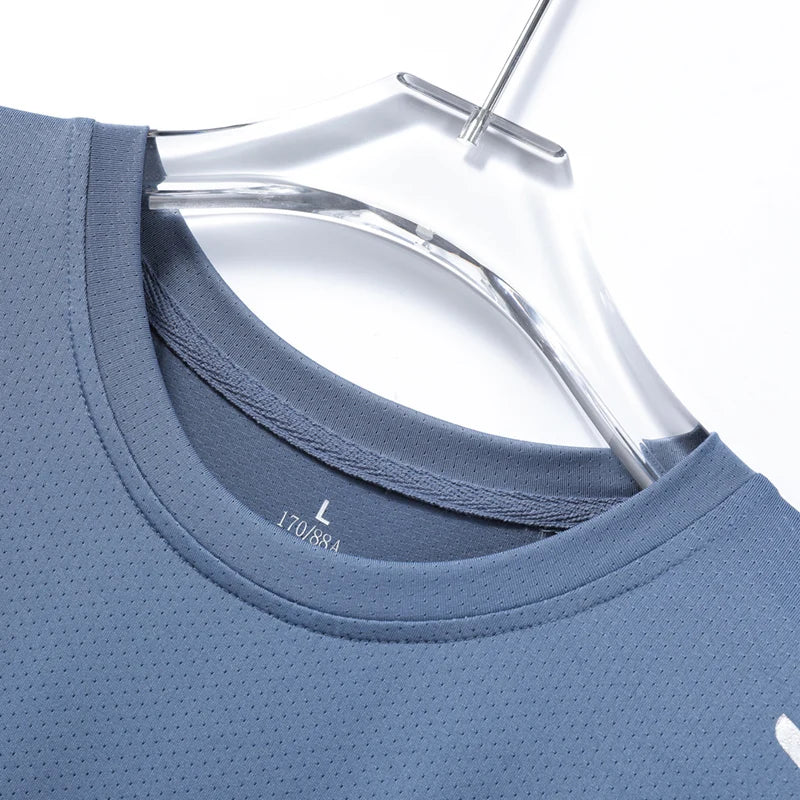 CAMISETA Quick Dry T-Shirt Masculina – Respirável, Secagem Rápida, Elástica, Esportiva CHRLCK