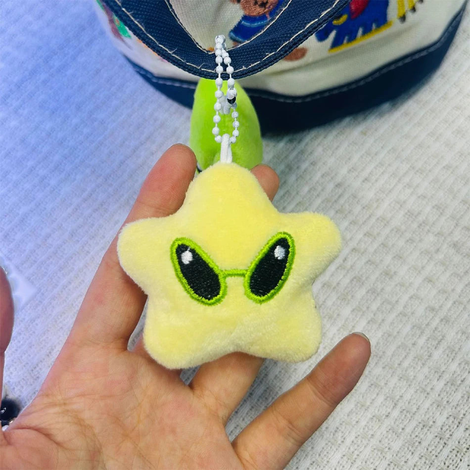 Mini Pelúcia Estrela Fofa Chaveiro Pingente para Bolsa Celular ou Carro – Presente