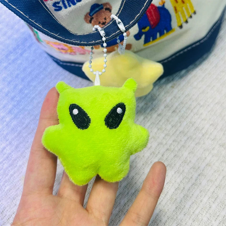Mini Pelúcia Estrela Fofa Chaveiro Pingente para Bolsa Celular ou Carro – Presente