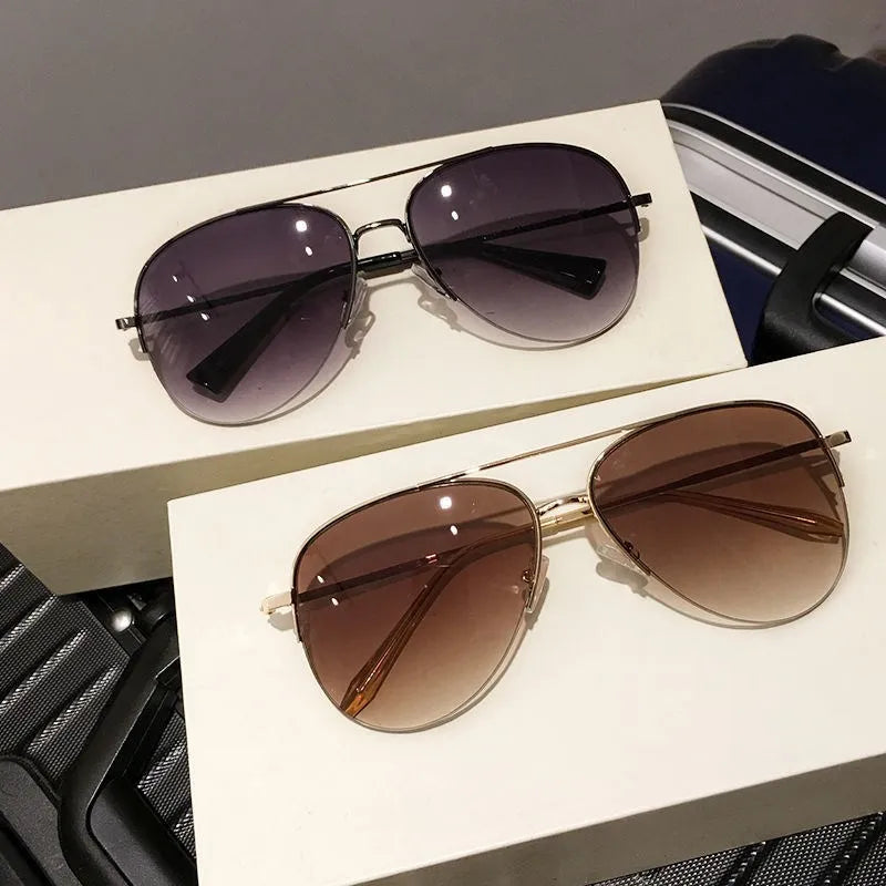Óculos de Sol Aviador Masculino Fashion – Estilo Elegante para Dirigir e Usar no Dia a Dia