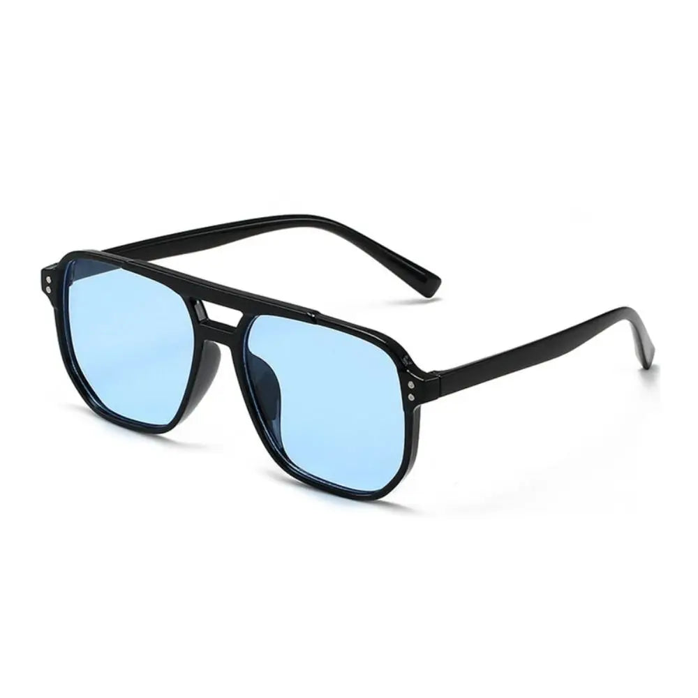 Óculos de Sol Retrô Quadrado Unissex UV – Proteção Solar para Praia e Viagem