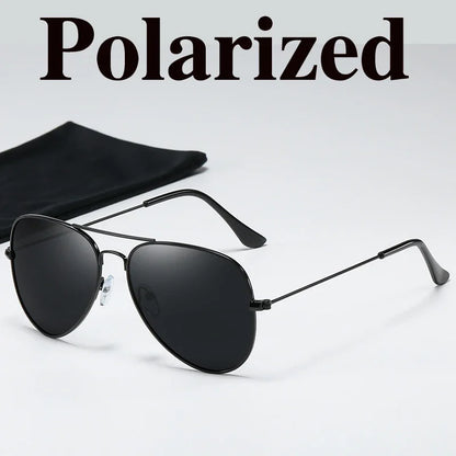 Óculos de Sol Quadrado Polarizado Unissex UV400 – Estilo Vintage para Dirigir e Pedalar