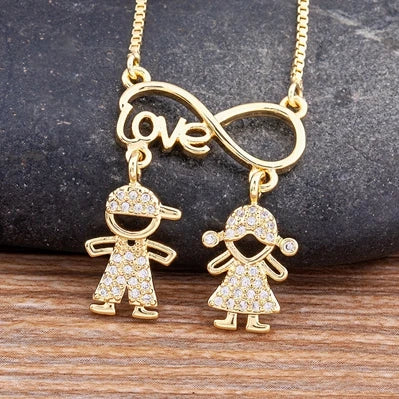 Colar Personalizado Família 💖 Presente Dia das Mães