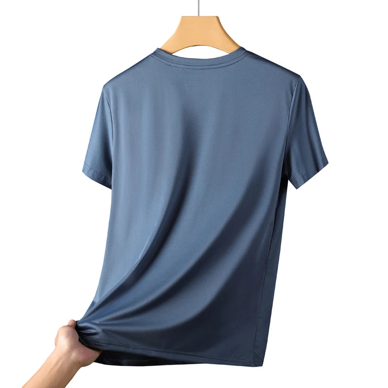 CAMISETA Quick Dry T-Shirt Masculina – Respirável, Secagem Rápida, Elástica, Esportiva CHRLCK