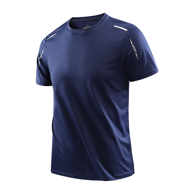 CAMISETA Quick Dry T-Shirt Masculina – Respirável, Secagem Rápida, Elástica, Esportiva CHRLCK