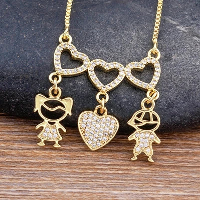 Colar Personalizado Família 💖 Presente Dia das Mães
