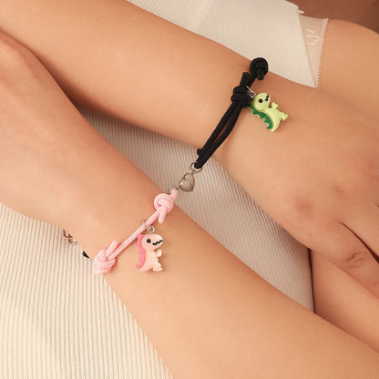 Kit 2 Pulseiras de Casal Fofo + Brilha no Escuro ✨
