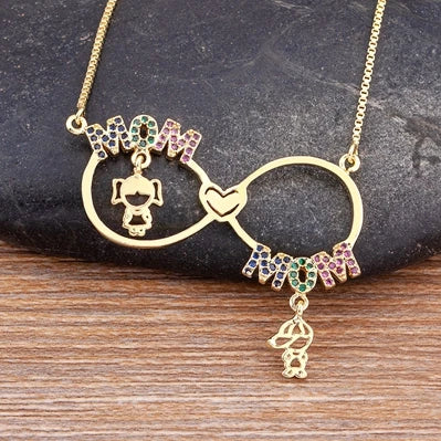 Colar Personalizado Família 💖 Presente Dia das Mães