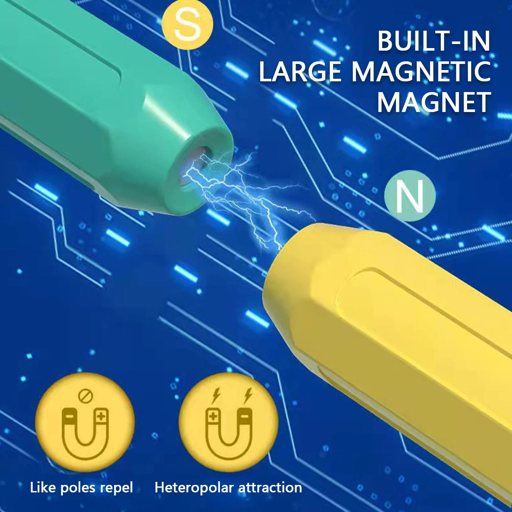 Brinquedo de Construção MAGNETICO STEM Infantil | Kit Blocos e Palitos Criativos Educativos