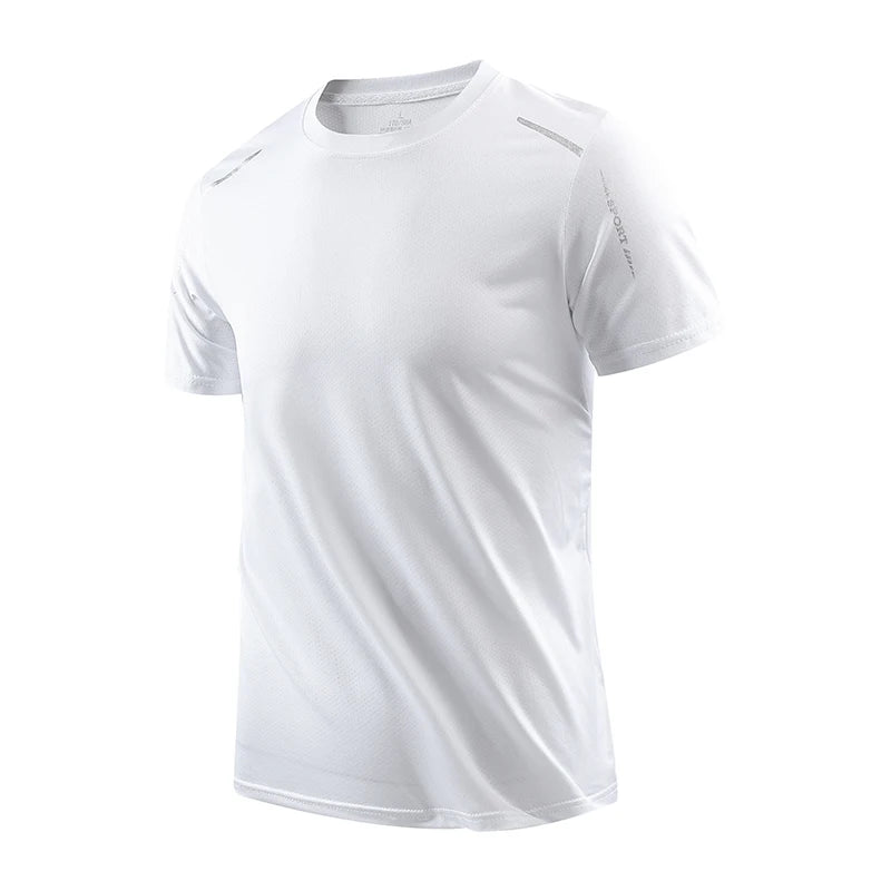 CAMISETA Quick Dry T-Shirt Masculina – Respirável, Secagem Rápida, Elástica, Esportiva CHRLCK
