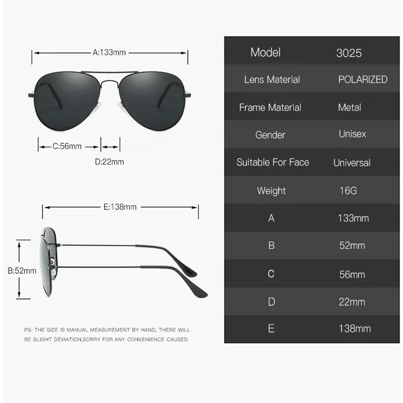 Óculos de Sol Quadrado Polarizado Unissex UV400 – Estilo Vintage para Dirigir e Pedalar
