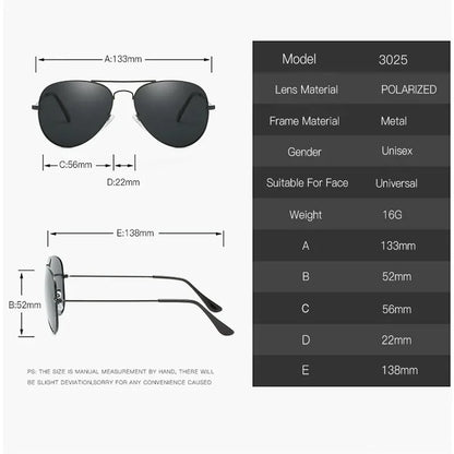 Óculos de Sol Quadrado Polarizado Unissex UV400 – Estilo Vintage para Dirigir e Pedalar